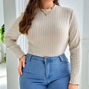 Mock turtle neck body suit